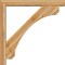Ekena Millwork Legacy Block Rough Sawn Bracket w/ Offset Brace, Western Red Cedar, 6"W x 46"D x 46"H BKT0604X46X46LEC05RWR - alternate 3